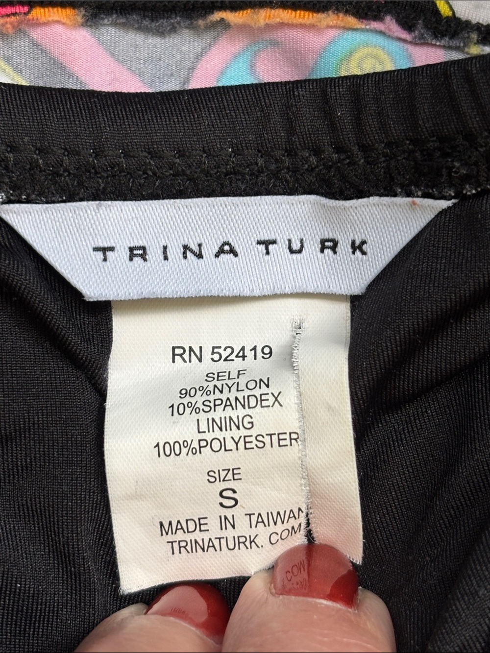 Trina Turk Psychedelic Halter Sarong Dress - Picture 7 of 9